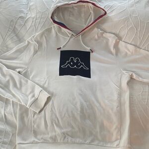 Kappa White Hoodie with Iconic Logo